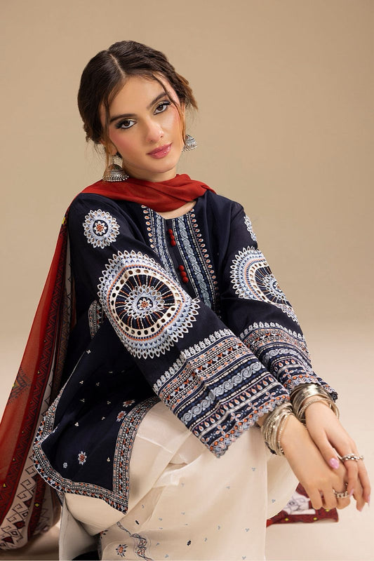 DHANAK 3PC EMBROIDERED