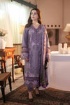 Luxury Dhanak 3-Piece Embroidered Ensemble