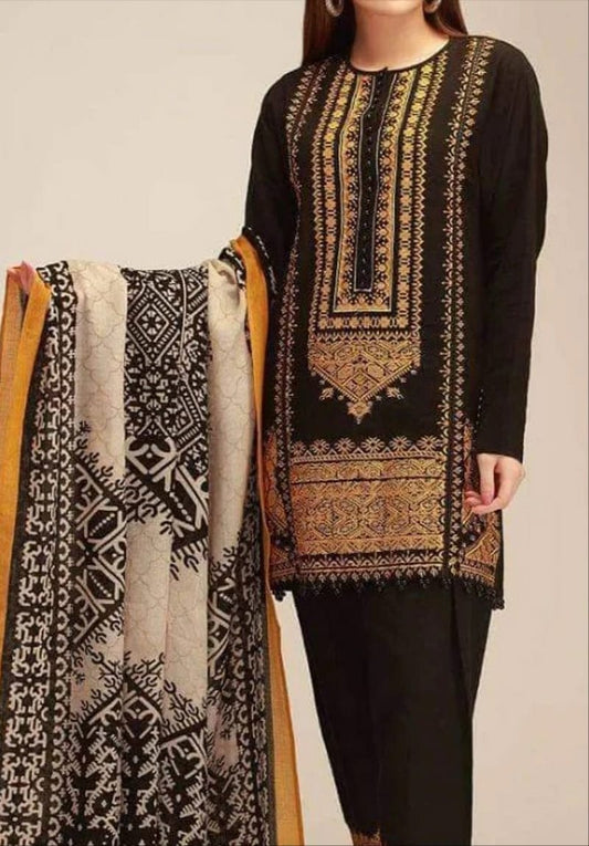 Winter 3-Piece Embroidered Suit