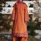 Hussain Rehar Premium Dhanak 3PC Heavy Embroidered Suit with Pashmina Shawl