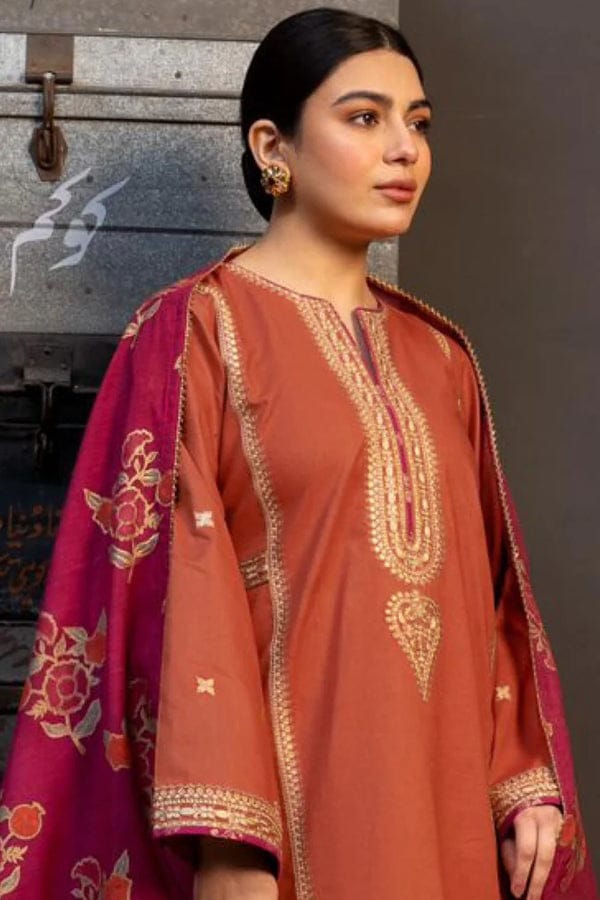Coco by Zara Shah Jahan brand 3-piece embroidered suit: