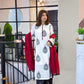 UMZAY 3PC Premium Air-Jet Lawn Suit: Heavy Embroidery with Bember Chiffon Embroidered Dupatta