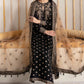 AZMIN Luxury Velvet Master Replica Formal Suit | Heavy Embroidery &amp; Net Cutwork Dupatta
