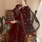 BAROQUE Inspired Luxury Velvet Suit: Heavy Hand-Worked Zari & Sequence Ensemble