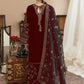 BAROQUE Inspired Luxury Velvet Suit: Heavy Hand-Worked Zari & Sequence Ensemble