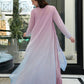 LULUSAR Unstitched Replica Chiffon Suit with Raw Silk Trouser - New Color (55" Length)
