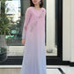 LULUSAR Unstitched Replica Chiffon Suit with Raw Silk Trouser - New Color (55" Length)