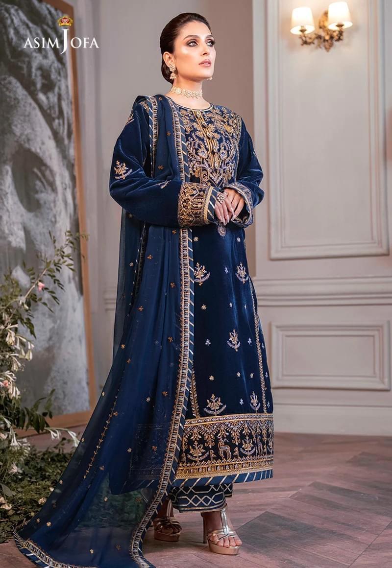 Makhmal Royal Velvet 3Pc Suit