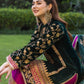 LULUSAR Inspired Unstitched Chiffon Suit with Raw Silk Trouser &amp; Inner (55" Length