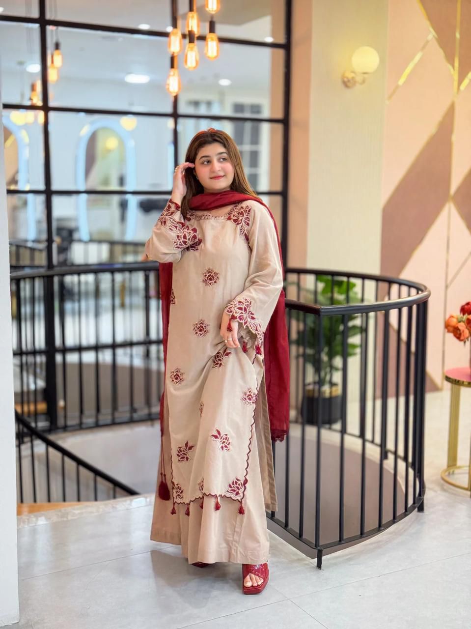 3-Piece Embroidered Suit