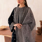 uxury 3-Piece Unstitched Velvet Ensemble