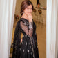 Elegant Zari &amp; Sequence Embroidered Chiffon Frock (Unstitched Replica)