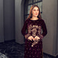Azure Velvet Luxury Collection Replica | Heavy Embroidered Velvet Suit with Viscose Silk Trouser (3PC)