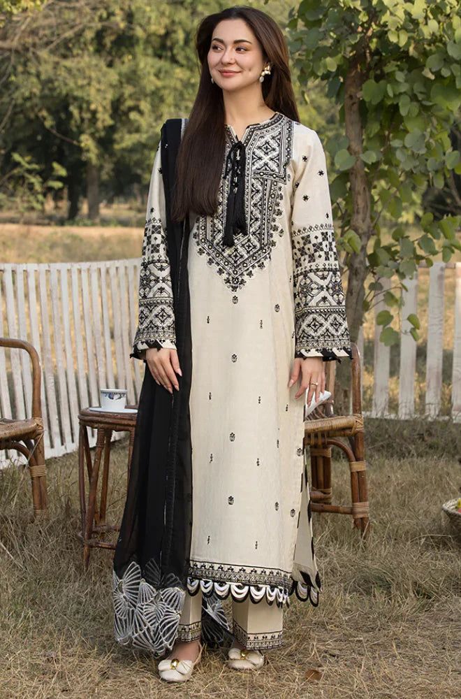 Qalamkar Dhank Edition (3-Piece Unstitched)