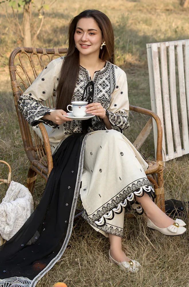 Qalamkar Dhank Edition (3-Piece Unstitched)