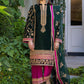 LULUSAR Inspired Unstitched Chiffon Suit with Raw Silk Trouser &amp; Inner (55" Length