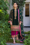 LULUSAR Inspired Unstitched Chiffon Suit with Raw Silk Trouser &amp; Inner (55" Length